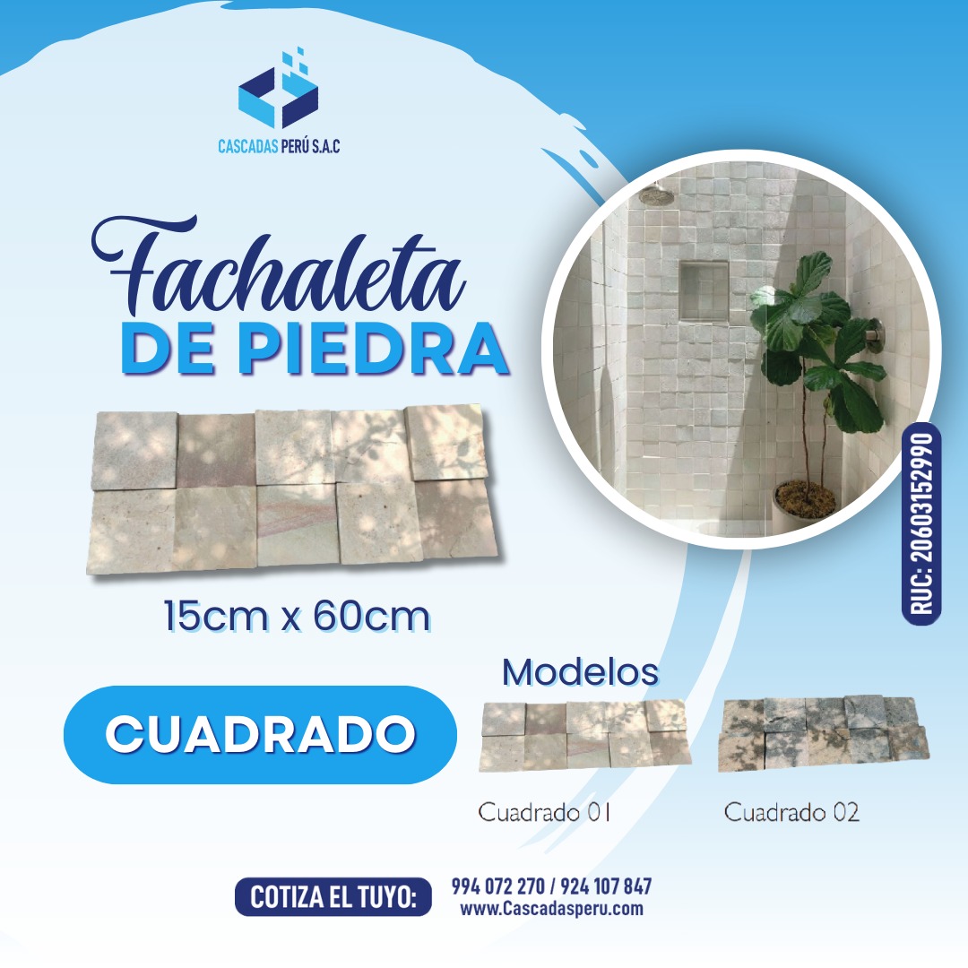 FACHALETAS DE PIEDRA - FACHALETAS DE MADERA - FACHALETAS DE CONCRETO - FACHALETAS MODERNAS